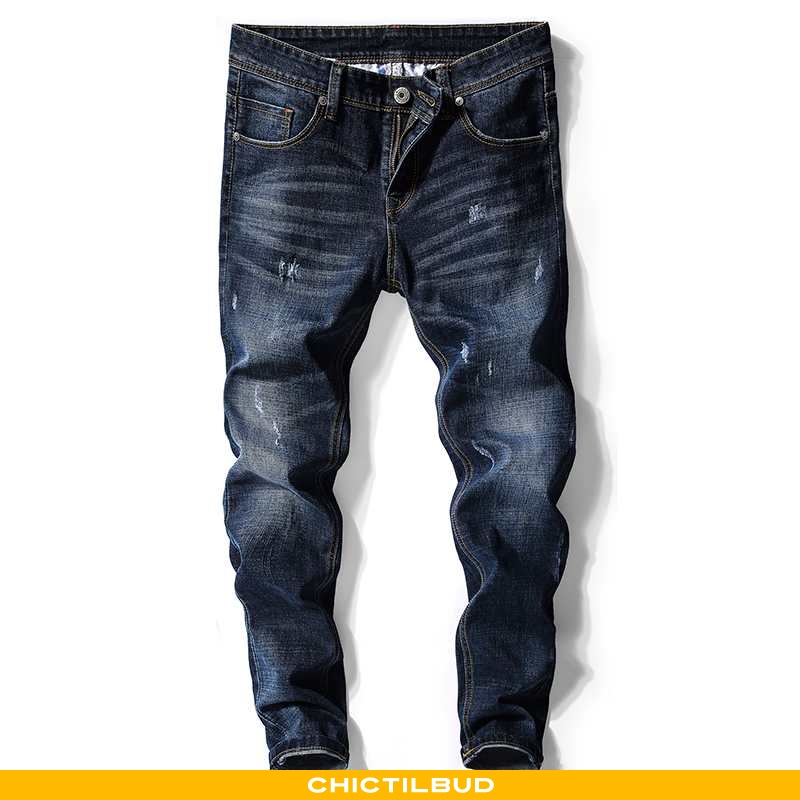 Jeans Herre Casual Bukser Slim Fit Mænd