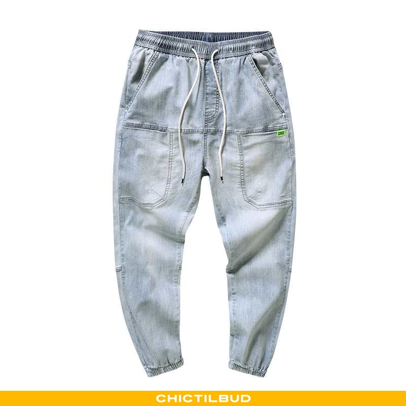 Jeans Herre Cowboybukser Casual Mikro