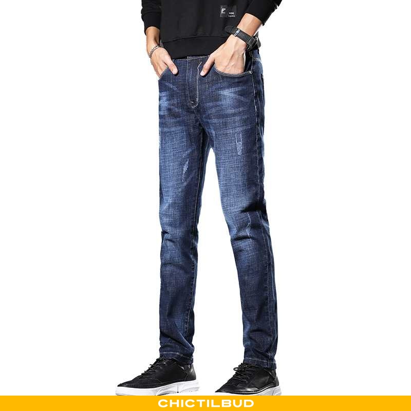 Jeans Herre Cowboybukser Stretch Studerende