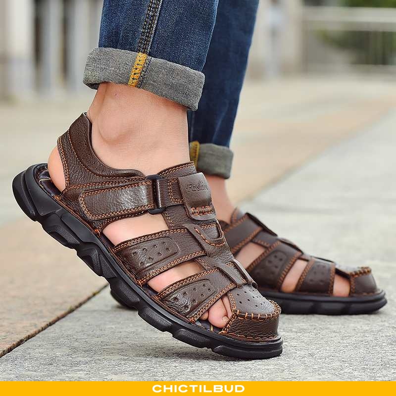 købmand Sag Ydmyge Sommer sandaler herre forårs, casual til salg - chictilbud.com