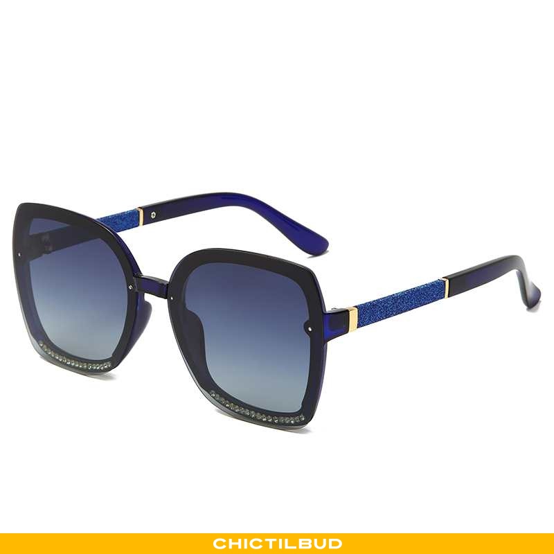 Solbriller Dame Trend Anti-uv Mørkeblå