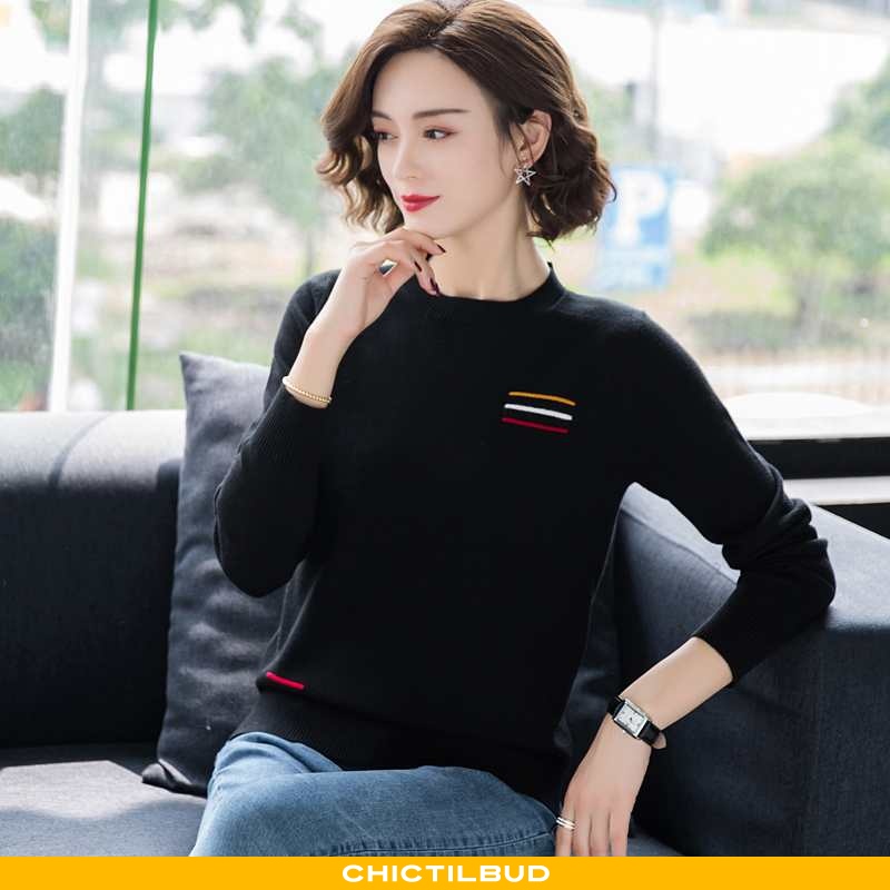 Sweatere Dame Sweater Slim Fit Pullover