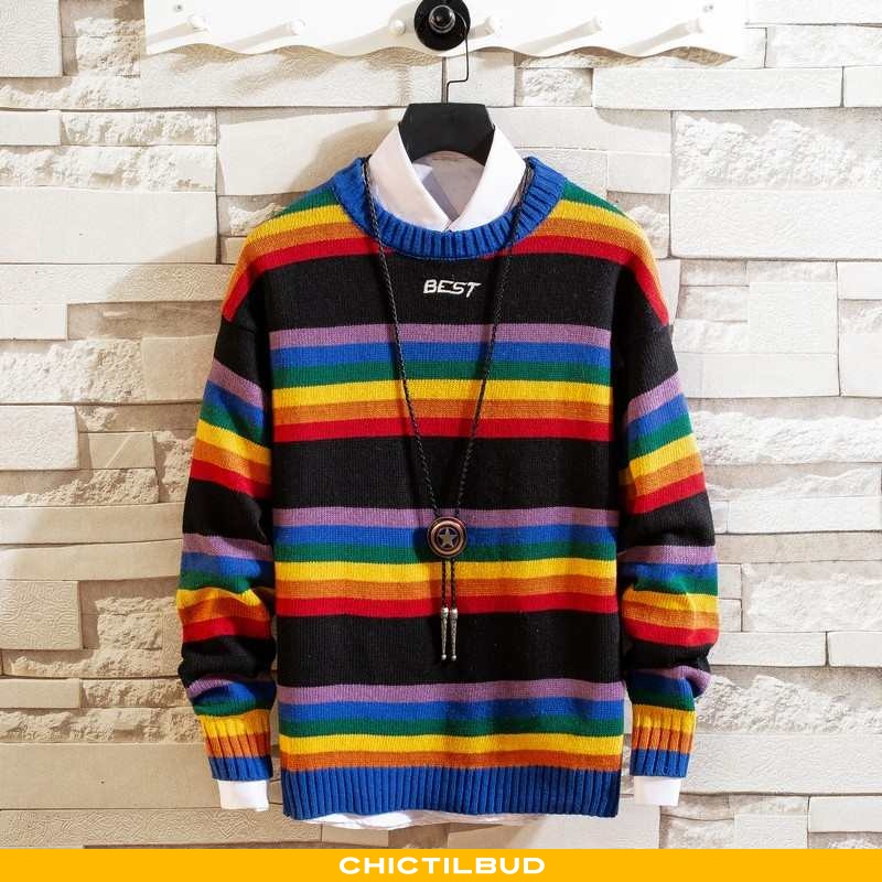 Sweatere Herre Sweater Løse Farve