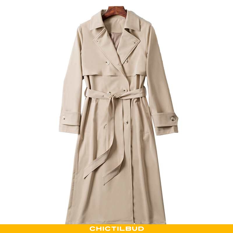 Vindjakke Dame Trenchcoat Mode Midten